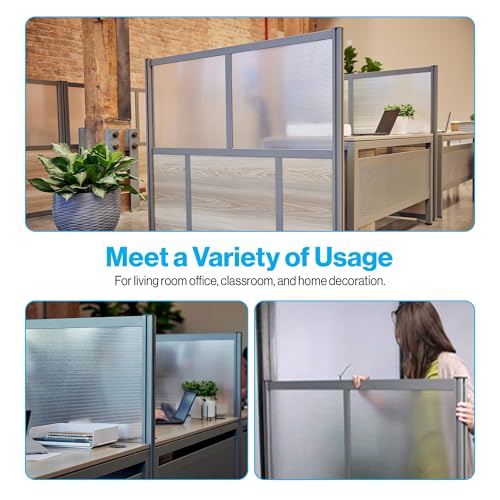 NBF Office Partition, Cubicle Wall Divider, Modern Room Separator, Free Standing Privacy Panel, 52" H x 60" W, Indoor, Espresso nbf signature series