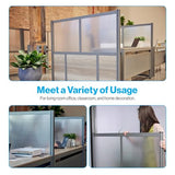 NBF Office Partition, Cubicle Wall Divider, Modern Room Separator, Free Standing Privacy Panel, 52" H x 60" W, Indoor, Espresso nbf signature series