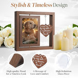 X-partner 4×6 Pet Memorial Photo Frame – Keepsake Remembrance Sympathy Gift for Loss of Dog or Cat – No Longer By My Side But Forever In My Heart – Loving Memory Picture Frame for Pets