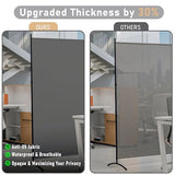 Room Divider 6ft Room Dividers and Folding Privacy Screens Partition Room Divider Fabric Panel, Indoor Wall Divider for Room Separation Freestanding Space Separators (Grey, 1 Panel) YASRKML