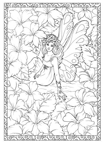 Adult Coloring Enchanted Fairies Coloring Book (Adult Coloring Books: Fantasy)