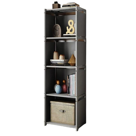 RIIPOO Storage Cubes Organizer Shelves, 4 Cube Bookcase Bookshelf for Bedroom Closet Small Spaces, Cube Storage Organizer Shelf for Kids Clothes Nursery RIIPOO