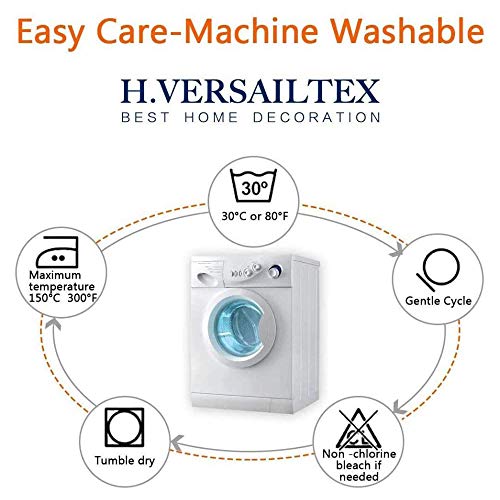 H.VERSAILTEX Armless Futon Cover Stretch Sofa Bed Slipcover Protector Elastic Feature Rich Textured High Spandex Small Checks Jacquard Fabric Futon Cover, Machine Washable, Ivory H.VERSAILTEX