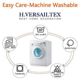 H.VERSAILTEX Armless Futon Cover Stretch Sofa Bed Slipcover Protector Elastic Feature Rich Textured High Spandex Small Checks Jacquard Fabric Futon Cover, Machine Washable, Ivory H.VERSAILTEX