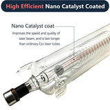 RECI CO2 Laser Tube 100W (Peak 130W) 1400mm W4/S4 for CO2 laser Engraving Cutting Machine Reci