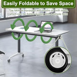 MOFGOE Conference Room Table, Foldable Training Table with Wheels, Large Mobile Seminar Desk, for Office Classroom Meeting, Modular Spliced & Combined,1pack,47x20x30 Inch MOFGOE