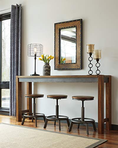 Signature Design by Ashley Furniture Torjin Urban Counter Height Dining Room Table, Two-tone Brown Signature Design by Ashley