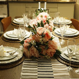 Umisriro Antique Charger Plates, 13 Inch White Dinner Plate Chargers Round Server Ware. Set of 6 Plastic Embossed Charger for Dinner, Party, Wedding, Elegant Tableware Decoration. (White) Umisriro