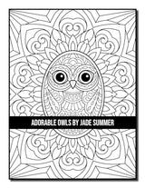 Adorable Owls: An Adult Coloring Book with Cute Owl Portraits, Fun Owl Designs, and Relaxing Mandala Patterns Majosta