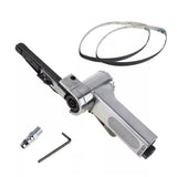 Mini Air Belt Sander, Pneumatic Handheld Angle Grinder Tool for Wood Metal Sanding Grinding (330x10mm) LSLANSOON
