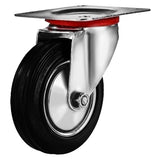Online Best Service 12 Pack 3" Swivel Caster Wheels Rubber Base with Top Plate & Bearing Heavy Duty (12 Pack - no Brake) Online Best Service