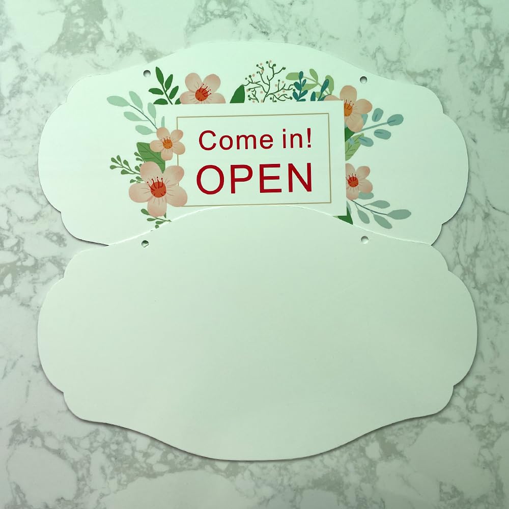 Sublimation Door Hanger Blanks 4 Pack Thick Door Welcome Board Sign and Wall Window Garden Hanging Ornaments Double Sides with Chain Personalized MDF Decoration Supplies