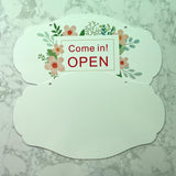 Sublimation Door Hanger Blanks 4 Pack Thick Door Welcome Board Sign and Wall Window Garden Hanging Ornaments Double Sides with Chain Personalized MDF Decoration Supplies Lsgdcth