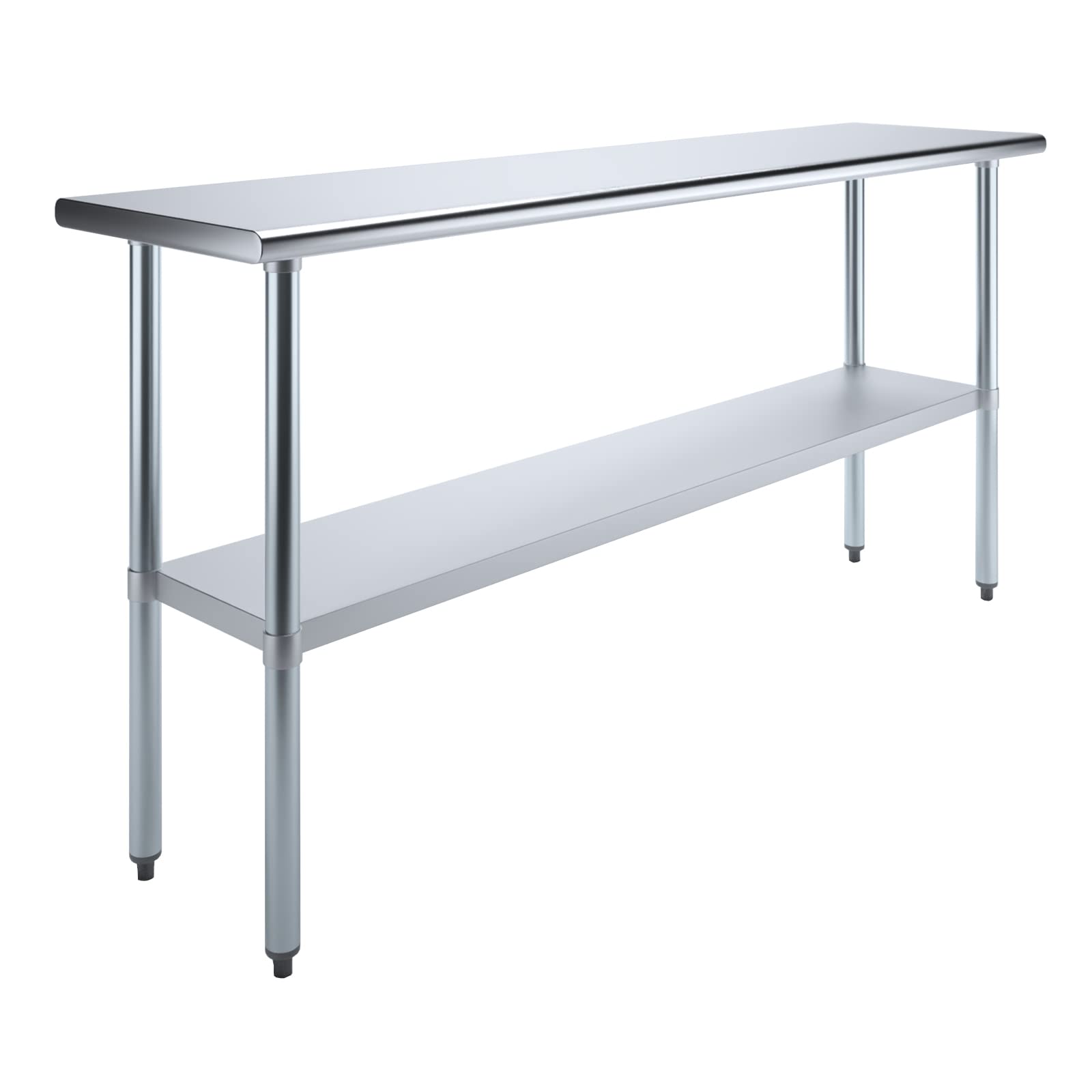 AmGood 18" X 72" Stainless Steel Work Table | Metal Kitchen Food Prep Table | NSF - WoodArtSupply