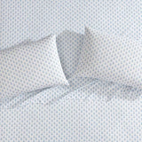 Laura Ashley - King Sheet Set, Crisp & Cool Cotton Percale Bedding with Deep Pockets, Lightweight for Year Round Comfort, Bed Sheets with Matching Pillowcases (Francesca Blue) Laura Ashley