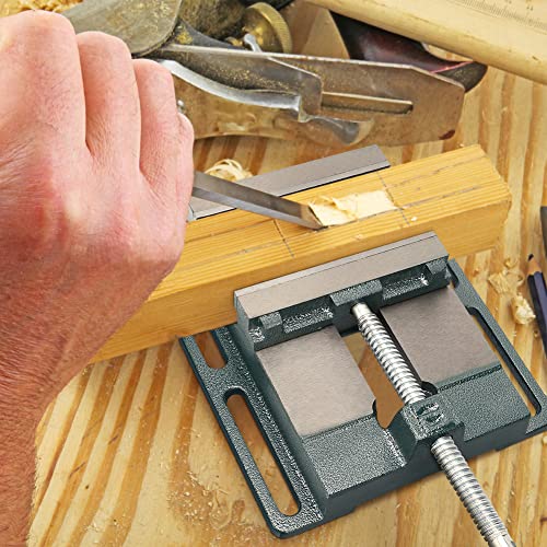 6-Inch Drill Press Vise Cast Iron Drill Press Vice Industrial Heavy Duty Machine Vise Bench Clamp Vise for Milling, Drilling, Woodworking and Ejoyous