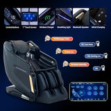 4D Massage Chair Full Body Zero Gravity SL-Track Real Relax Massage Chair Recliner-Shiatsu,Heat,Calf-Extension,20-Massage Technique,Thai Yoga Stretch,Foot Roller,AI Voice,Touch Screen,Wireless Charge Vosaky