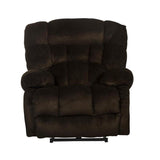 Catnapper Johnson Power Lay Flat Recliner in Brown Polyester Fabric Catnapper