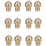 12Pcs 3D Printer CR-10S Pro Nozzles 0.4mm, M6 CR-10S Pro 3D Printer Nozzles,CR-10S Pro Hotend Extruder Nozzles 0.4mm Only Compatible for Creality CR10S Pro Hotend 3D Printer Nozzle. TIEXYE