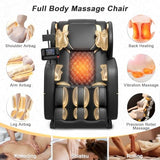 Megashock SL Track 2026 Massage Chair Full Body, Zero Gravity Massage Chair with Back Heat, 12 Fixed Rollers, Foot Massage, Airbag Massage and Bluetooth Speaker for Home and Office