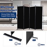 Room Divider 6FT Portable Room Dividers and Folding Privacy Screens, 88'' W Fabric Divider for Room Separation, 4 Panel Partition Room Dividers Screen HOMSCREENER