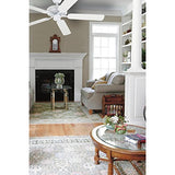 Westinghouse 7802400 Downrod Mount, 5 White Blades Ceiling fan, White 52 Inch Westinghouse