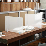 tonchean 4-Piece Desk Dividers Office Partitions, Privacy Desk Panel Protective, Privacy Screen with Clamps for Offices, Schools, Call Centers Workstation- 23.6“L x 15.8”W tonchean