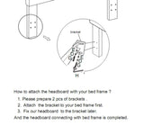 24KF Linen Upholstered Tufted Button King Headboard and Comfortable Fashional Padded King/California King Size headboard - Ivory 24KF