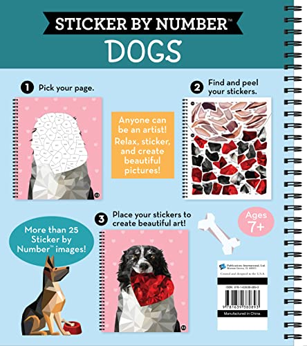 Brain Games - Sticker by Number: Dogs (28 Images to Sticker)