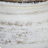 Deco 79 Mango Wood Decorative Candle Holder Turned Style Pillar Candle Stand, Set of 3 Candlestick Holder 10", 8", 6”H, White Deco 79