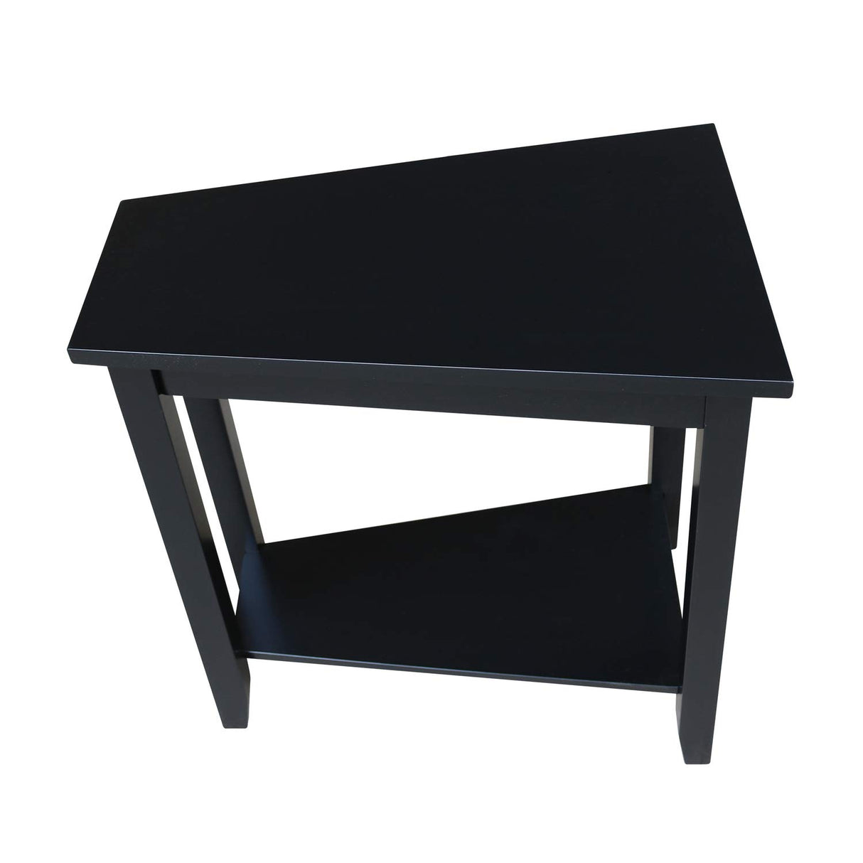 IC International Concepts International Concepts Keystone Accent Table, Black IC International Concepts
