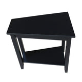 IC International Concepts International Concepts Keystone Accent Table, Black IC International Concepts