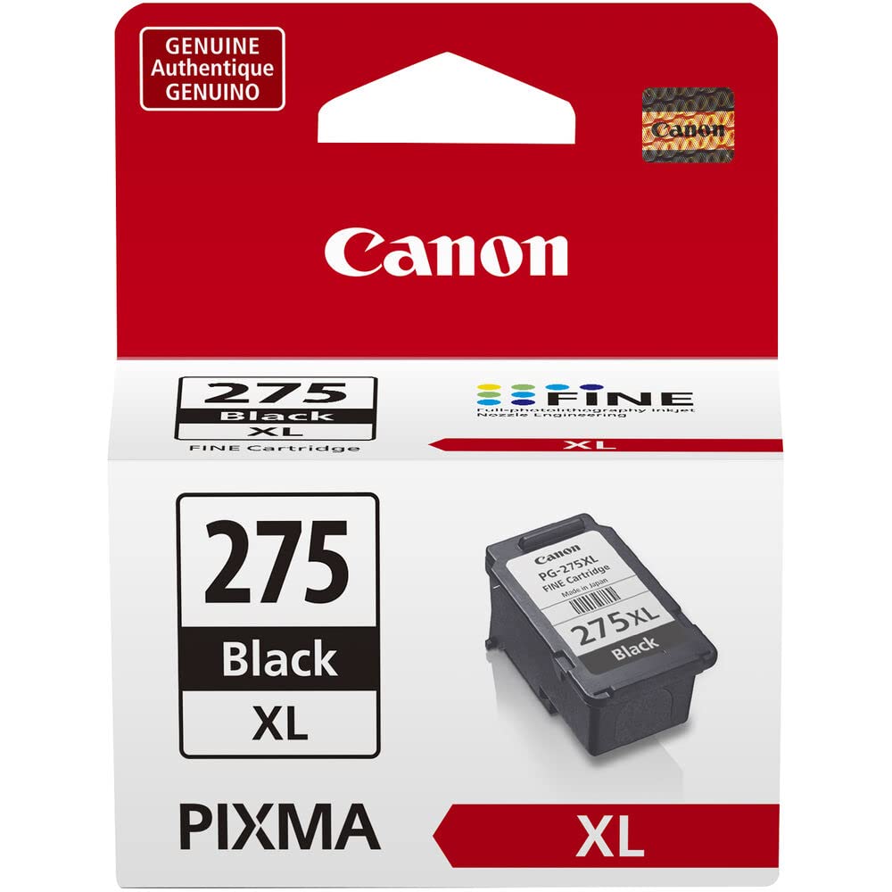 Canon PG-275 XL BlackHigh Capacity ink cartridge (4981C001) and CL-276 XL Color High Capacity Ink Cartridge (4987C001) - Retail Packaging (2 Items) Canon