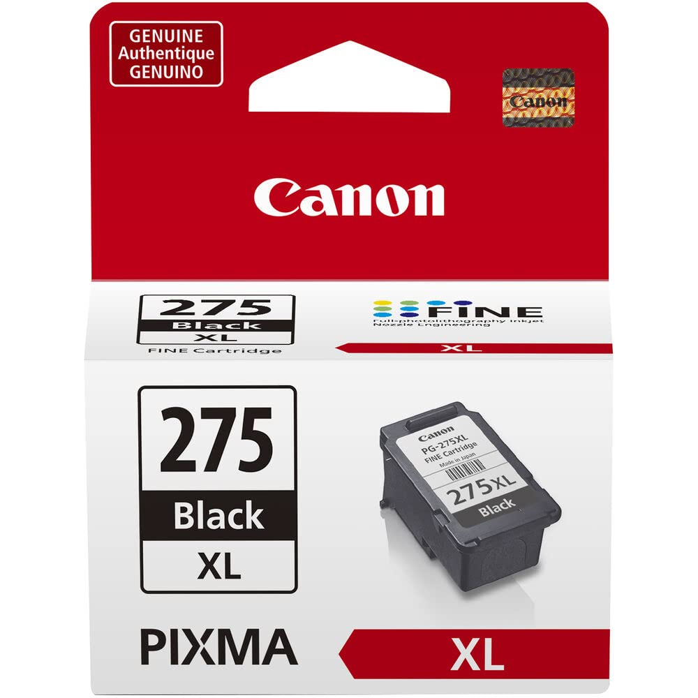 Canon PG-275 XL BlackHigh Capacity ink cartridge (4981C001) and CL-276 XL Color High Capacity Ink Cartridge (4987C001) - Retail Packaging (2 Items)