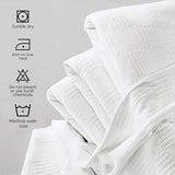 Utopia Bedding White 100% Cotton Blanket [Twin Size - 90x72 Inch] 350GSM Lightweight, Soft and Breathable Thermal Dorm Bed Blanket for All Seasons Utopia Bedding