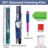 Ekuxom Horse Diamond Art Painting Kits for Adults, Round Full Drill Animal Diamond Art Kits, 5D DIY Horse Painting Crafts Home Wall Decor Gifts 12x12 inch Ekuxom