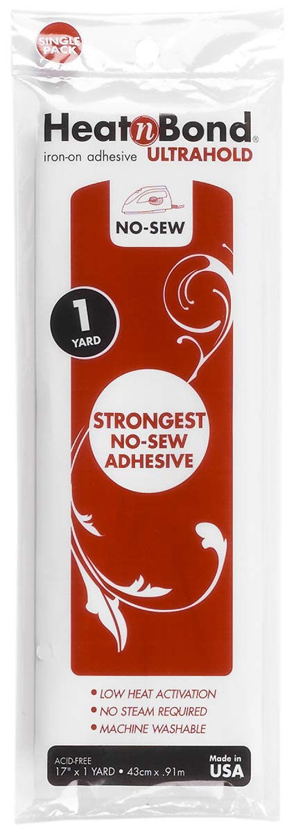 HeatnBond UltraHold Iron-On Adhesive, 17 Inches x 1 Yard HeatnBond