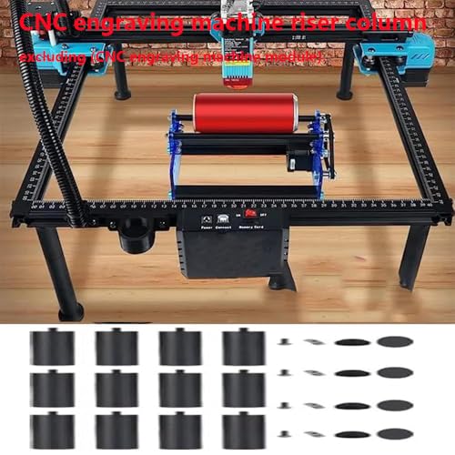 TWOTREES 360°Laser Rotary Roller,Y-axis Rotary Roller Engraving Module Height Increasing Column(Engraver Heightening Column) YUYUEMI