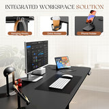 Furmax Electric Standing Desk, 45 x 24 Inches Height Adjustable Sit Stand up Desk, Memory Preset Computer Home Office Desks with Sturdy Metal Frame, Phone Stand Cable Management Hole (Black, 45'') Furmax