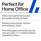 HP OfficeJet Pro 8125e Wireless All-in-One Color Inkjet Printer, Print, scan, Copy, ADF, Duplex Printing Best-for-Home Office, 3 Month Instant Ink Trial Included, AI-Enabled (405T6A)