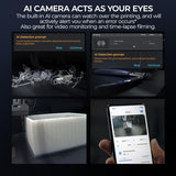 Creality K1C 3D Printer, 2024 New Version 3D Printers with 600mm/s Fast Printing Speed and Clog-Free Direct Extruder, Support 300℃ Printing and Carbon Fiber Filaments, Auto Leveling and AI Camera Creality