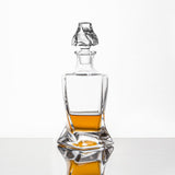 Whiskey Decanter 26 oz Twisted Decanter with Glass Stopper for Liquor Wine Scotch Bourbon Vodka Brandy or Mouthwash Bottle QUEEN&STONE LEAD FREE