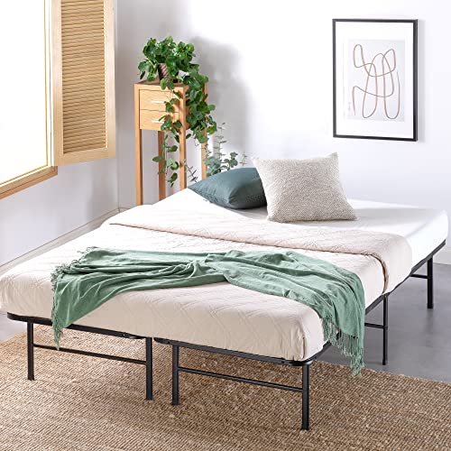 Zinus Essential SmartBase Metal Bed Frame with Sustainable Bamboo Slats - No Box Spring Required, Easy Assembly, Full Size Zinus