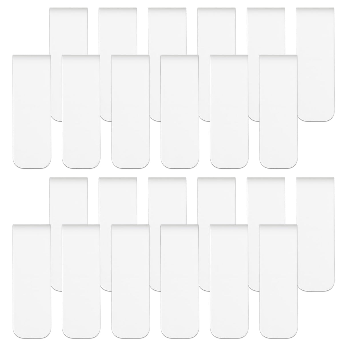 48 Pieces Magnetic Bookmark Sublimation Bookmarks Blank Book Marker Magnetic Page Clips for Kids Students Teachers School Home Office Reading Supplies Book Lovers Gifts Hooqict