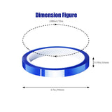 MEBMIK 6 Rolls 10mm x33m(108ft) Blue Heat Tape High Temperature Heat Resistant Tape Heat Transfer Tape for Heat Sublimation Press No Residue and Heat Transfer Vinyl MEBMIK