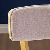 Christopher Knight Home Abrielle Mid-Century Modern Dining Chairs with Rubberwood Frame, 2-Pcs Set, Light Beige / Natural Oak Christopher Knight Home