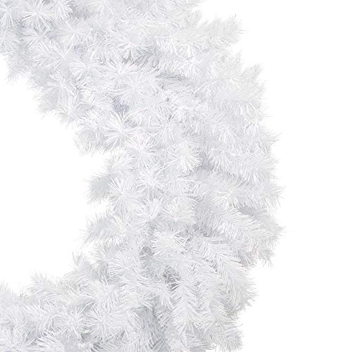 48" ICY White Spruce Artificial Christmas Wreath - Unlit Northlight