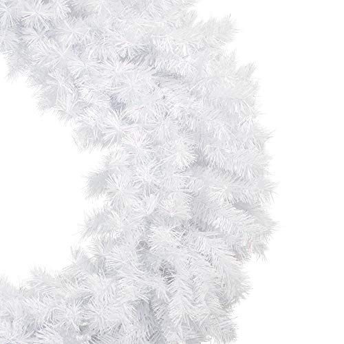 48" ICY White Spruce Artificial Christmas Wreath - Unlit