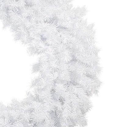 48" ICY White Spruce Artificial Christmas Wreath - Unlit