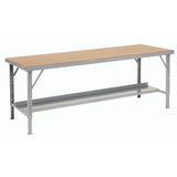 Global Industrial Heavy-Duty Extra Long Hardboard Folding Assembly Workbench, 84" W x 28" D, Gray Global Industrial